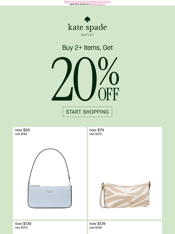 On NOW: buy 2+ items, get an extra 20% off