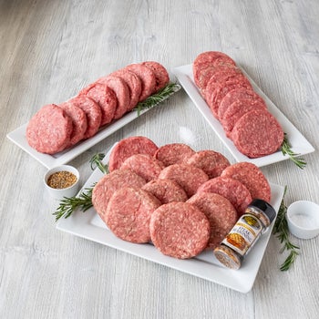 Chicago Steak Premium Angus Beef Burger Flight, Total 29 Packs, 14 lbs Total