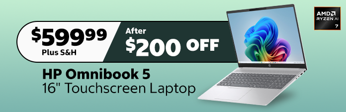 HP Omnibook 5 16-inch Touchscreen Laptop