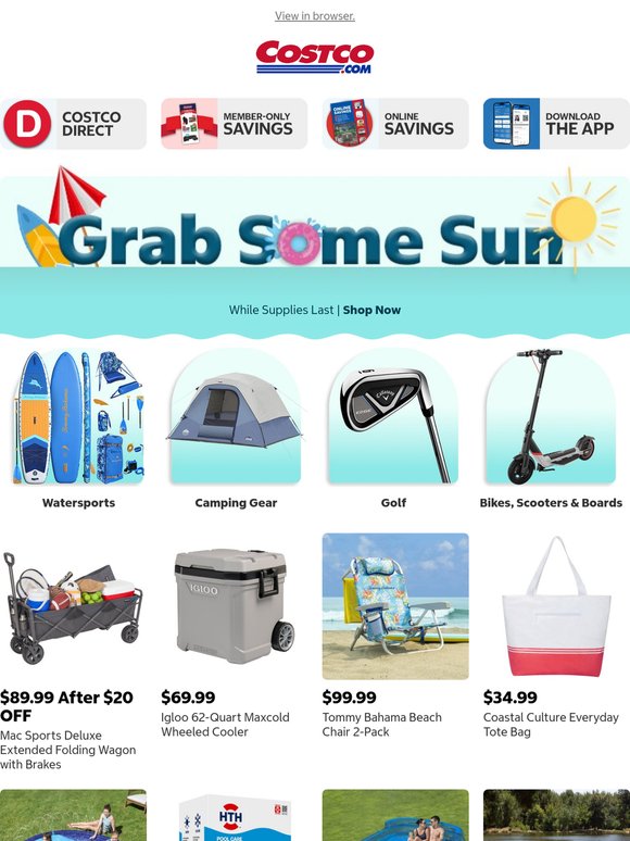 Grab Some Sun with New Outdoor Gear!