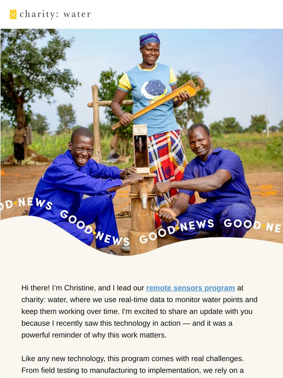 Good News: A smarter way to keep water flowing
