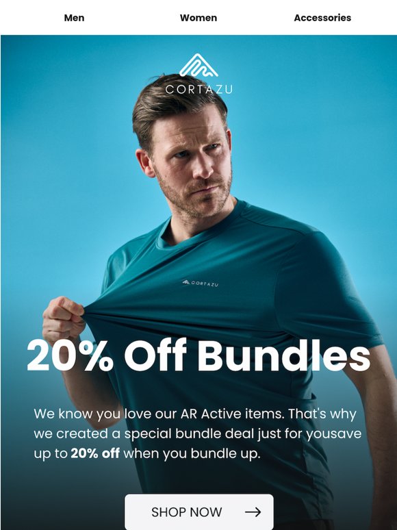 Bundles: Save up to 20% off 👕