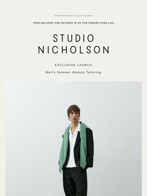 EXCLUSIVE LAUNCH | Men's Summer Module Tailoring