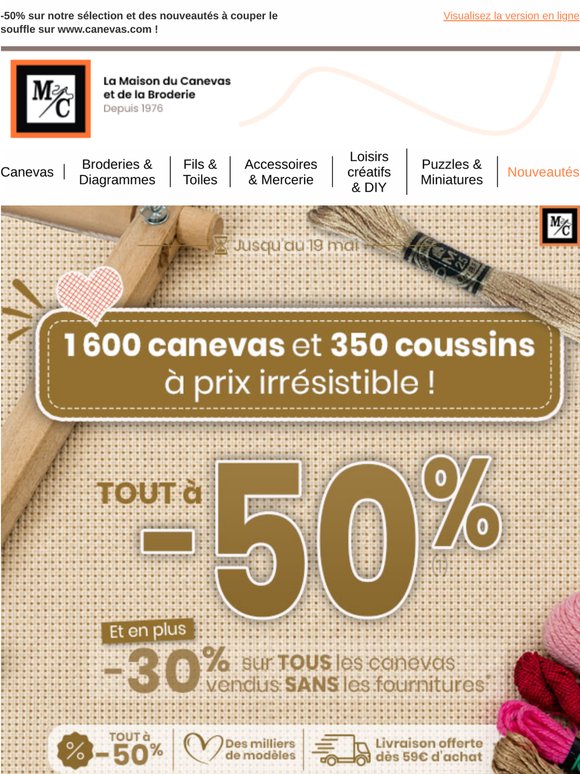 Les canevas et coussins sont à prix fous !!!🤩