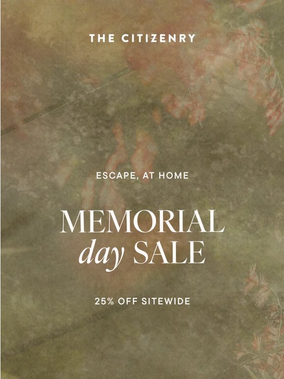 The Memorial Day Sale is here