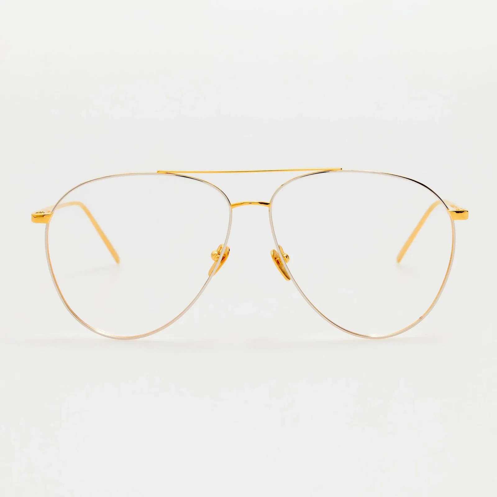 Image of Kirk Aviator Optical Frame in 22K Yellow Gold