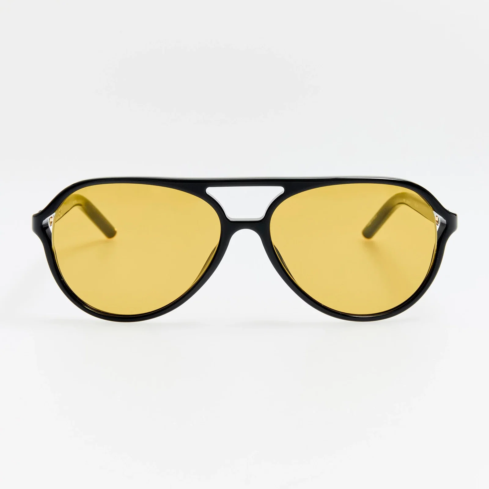 Image of Pastro Sunglasses in Black and Yellow