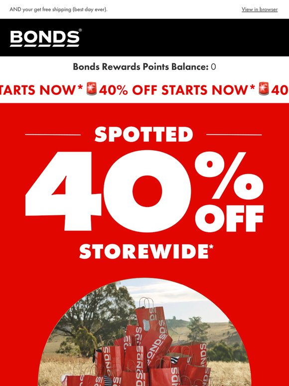 OMG 40% Off!? 🔥