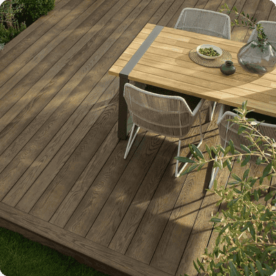Wooden decking