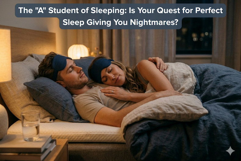 Young couple resting peacefully in bed