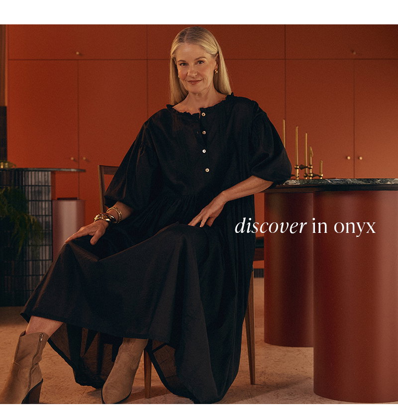 Shop Coco Cotton Silk Dress in Onyx