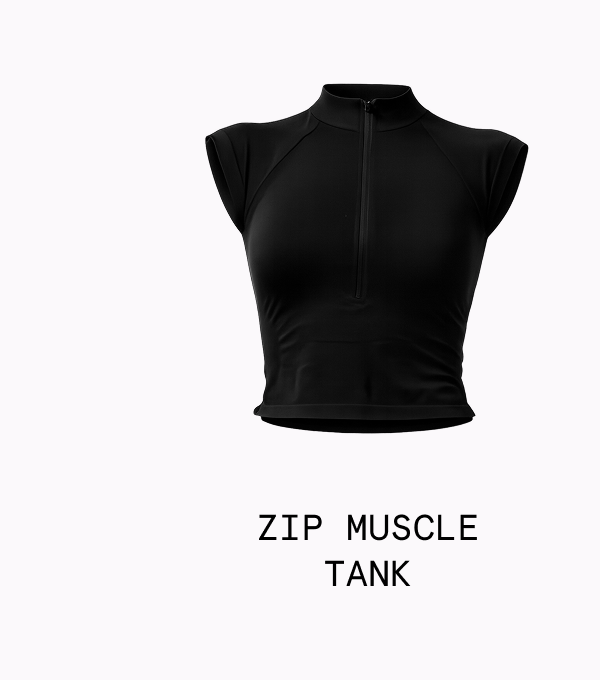 zip muscle tee