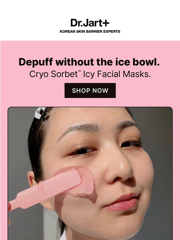 Chill and depuff with Cryo Sorbet Mask