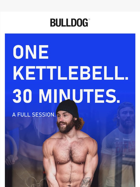 One kettlebell. 30 minutes. A full session.