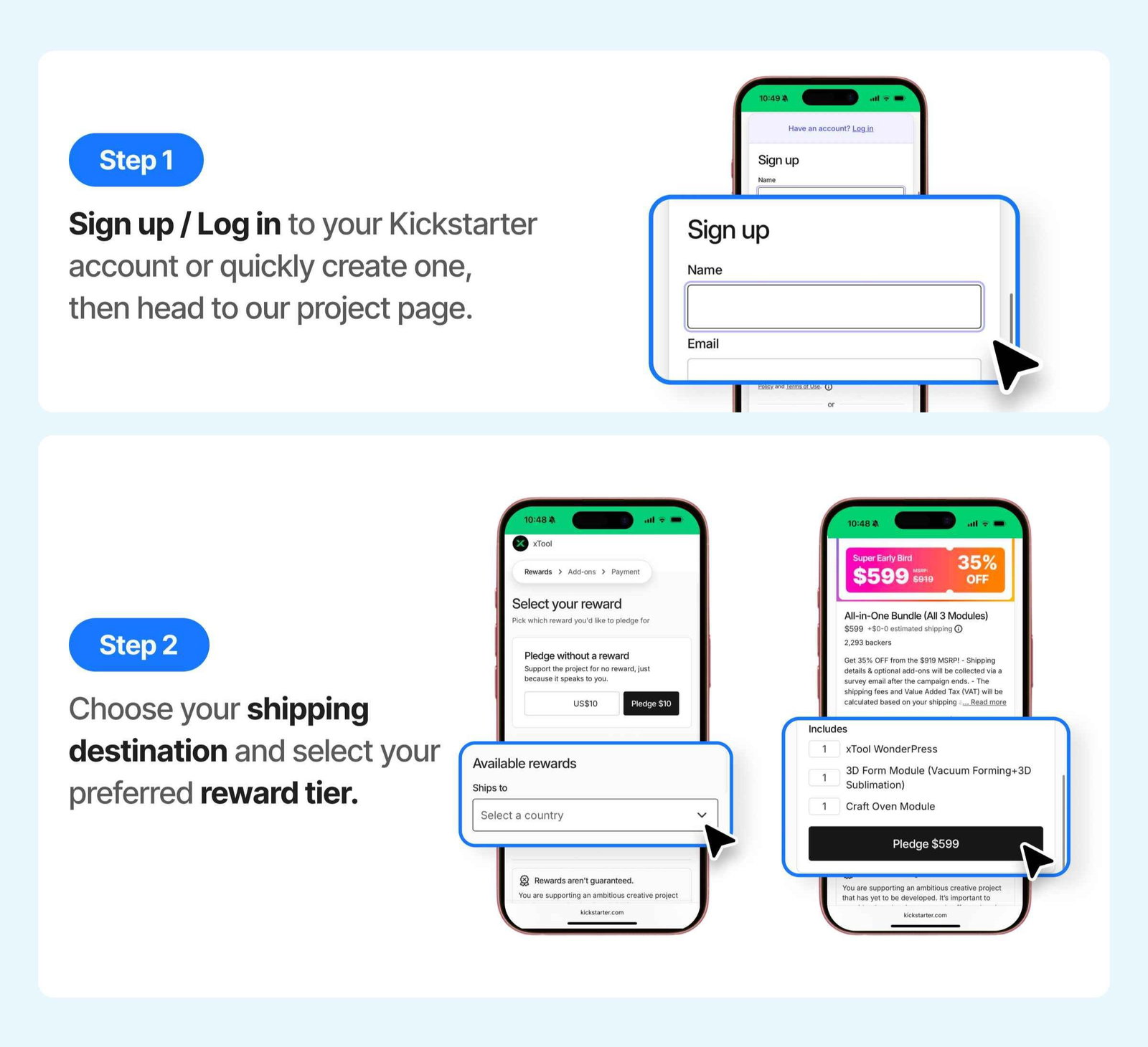 How to Buy/Pledge WonderPress on Kickstarter