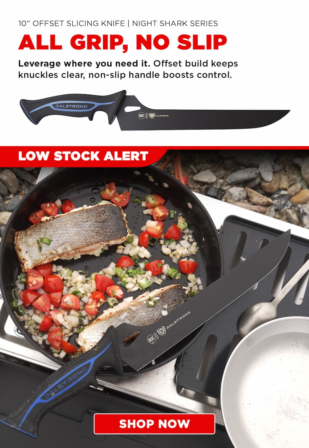Night Shark Series 10" Offset Slicing & Carving Knife