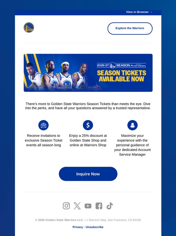 Diving Into the Perks of Golden State Warriors Season Tickets ✨