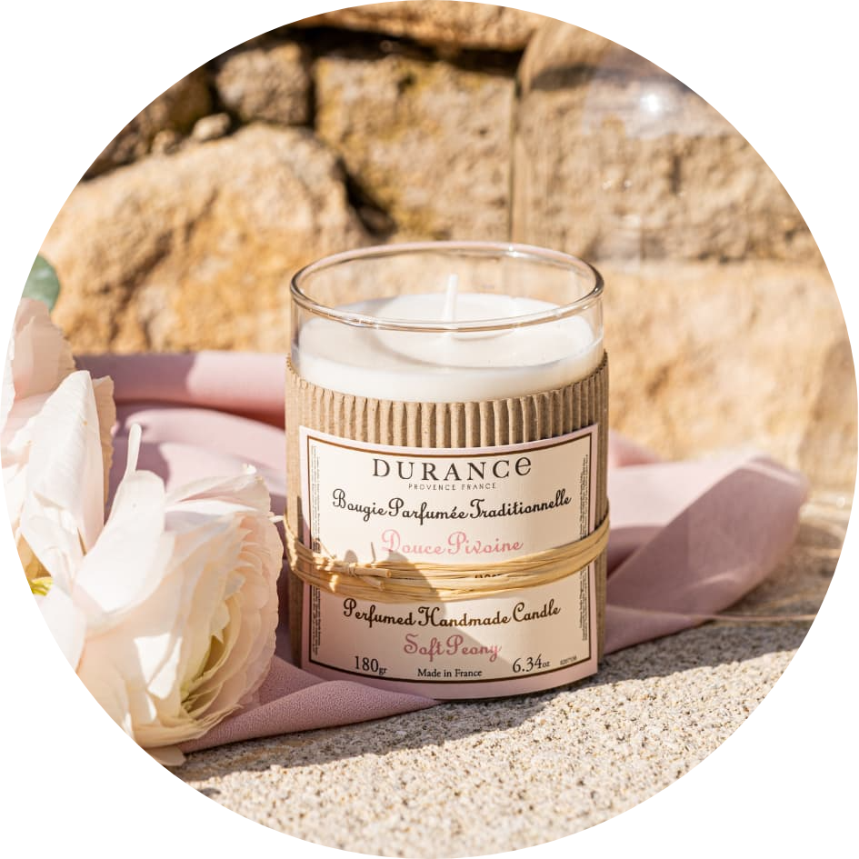 Bougie douce pivoine