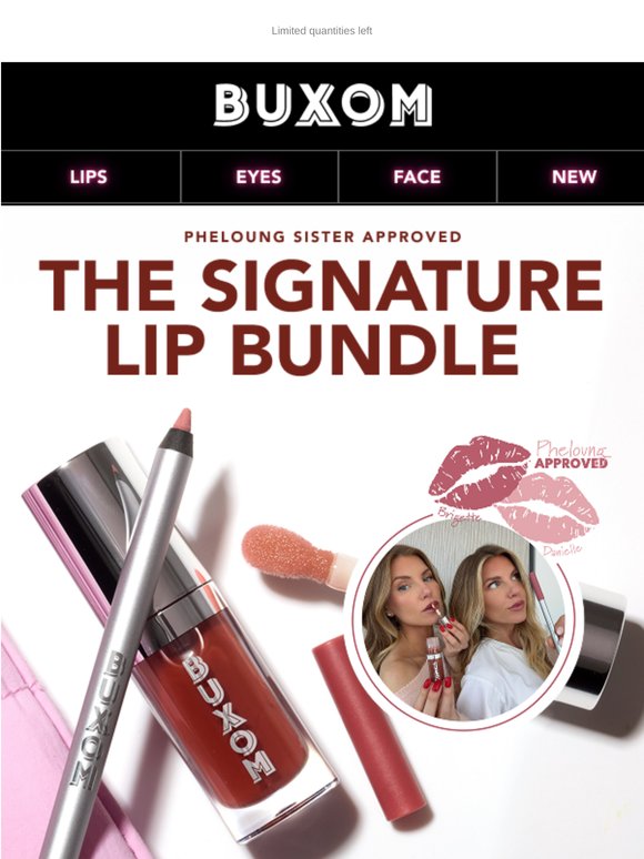 Selling Fast: BUXOM x The Pheloung Sisters