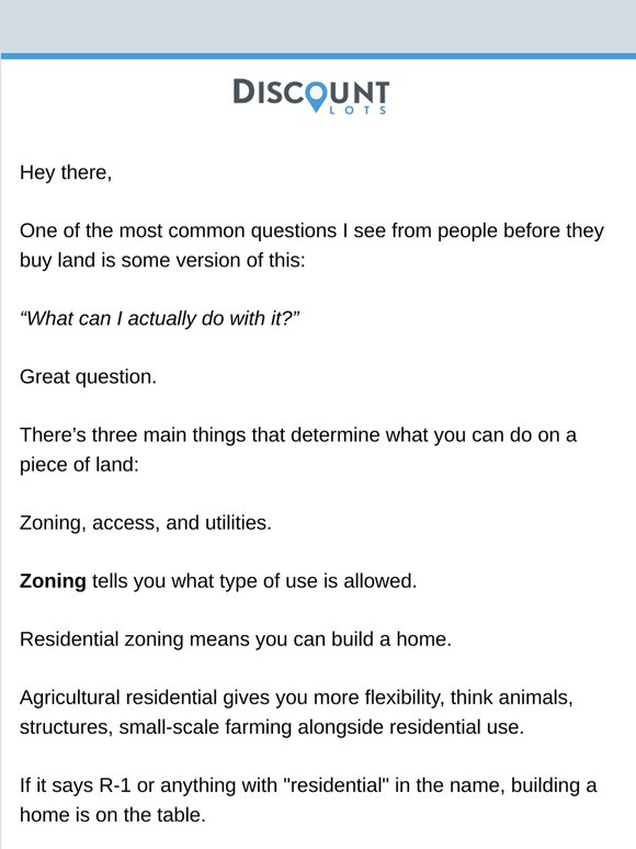 What does zoning actually mean?