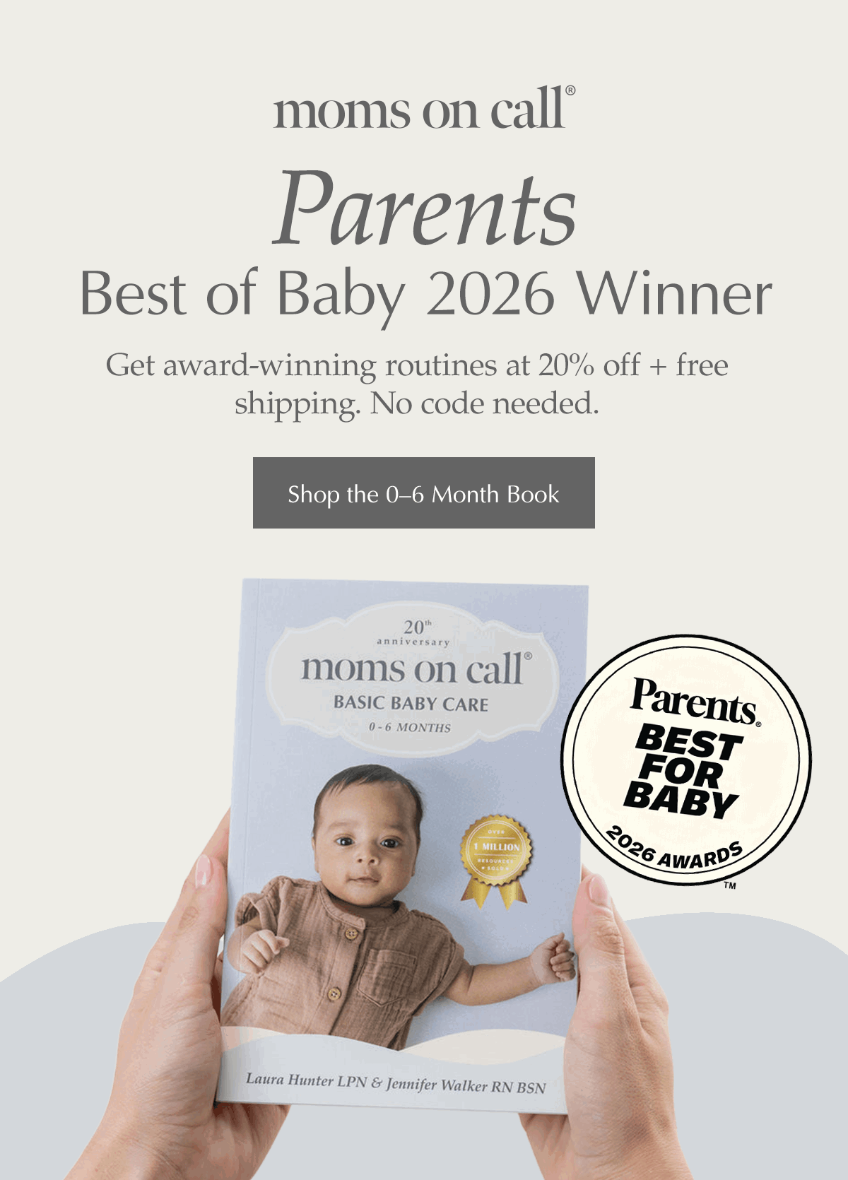 Parents Best of Baby 2026 Winner Get award-winning routines at 20% off + free shipping. No code needed. Shop the 0–6 Month Book