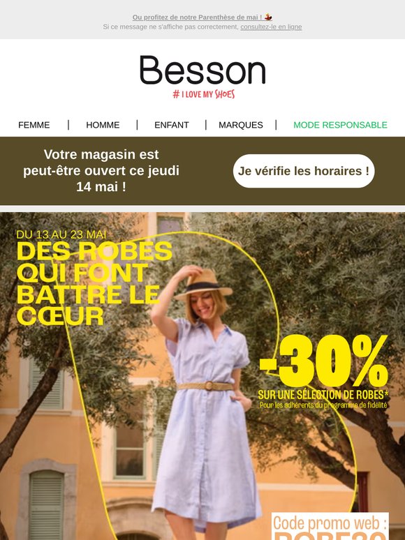 La robe de vos rêves vous attend à -30% ✨