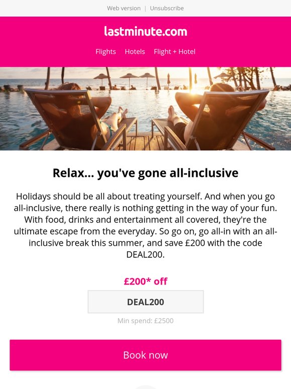 Go all-in for all-inclusive