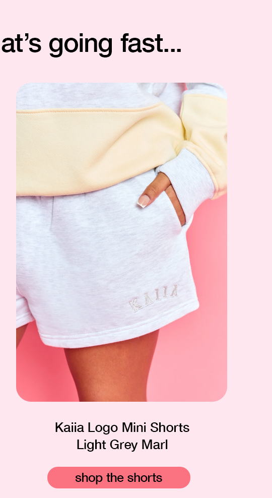 Logo Mini Shorts Light Grey Marl