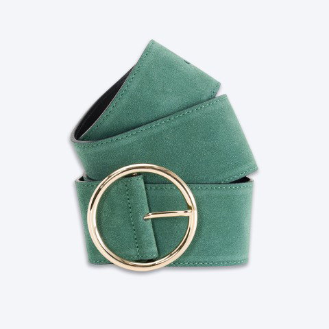 Ladies Wide Suede Belt