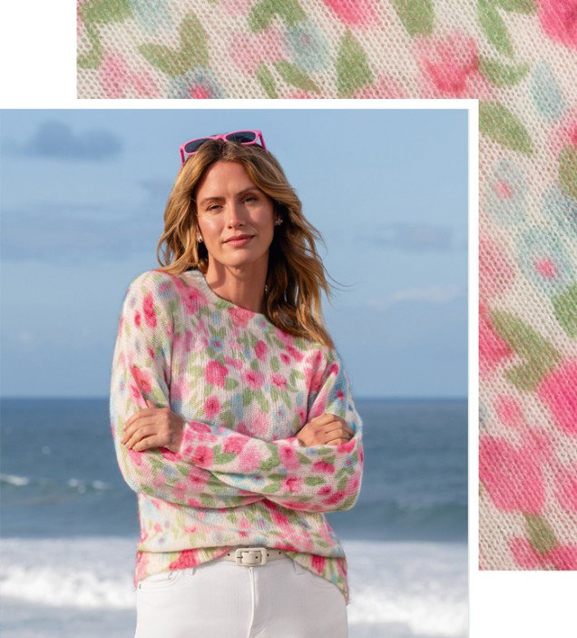 Mohair Floral Jumper