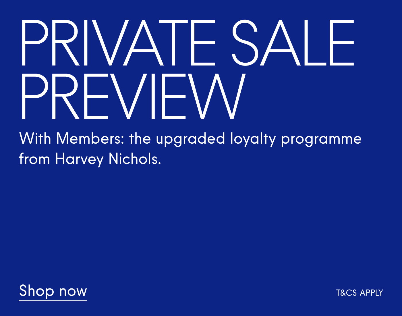 Private sale preview