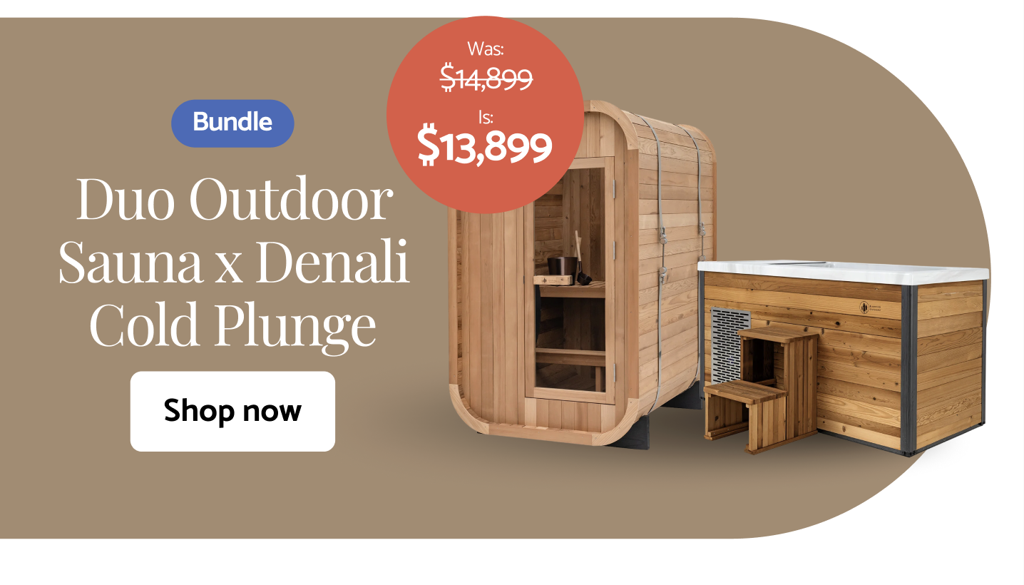 Duo Outdoor Sauna x Denali Cold Plunge
