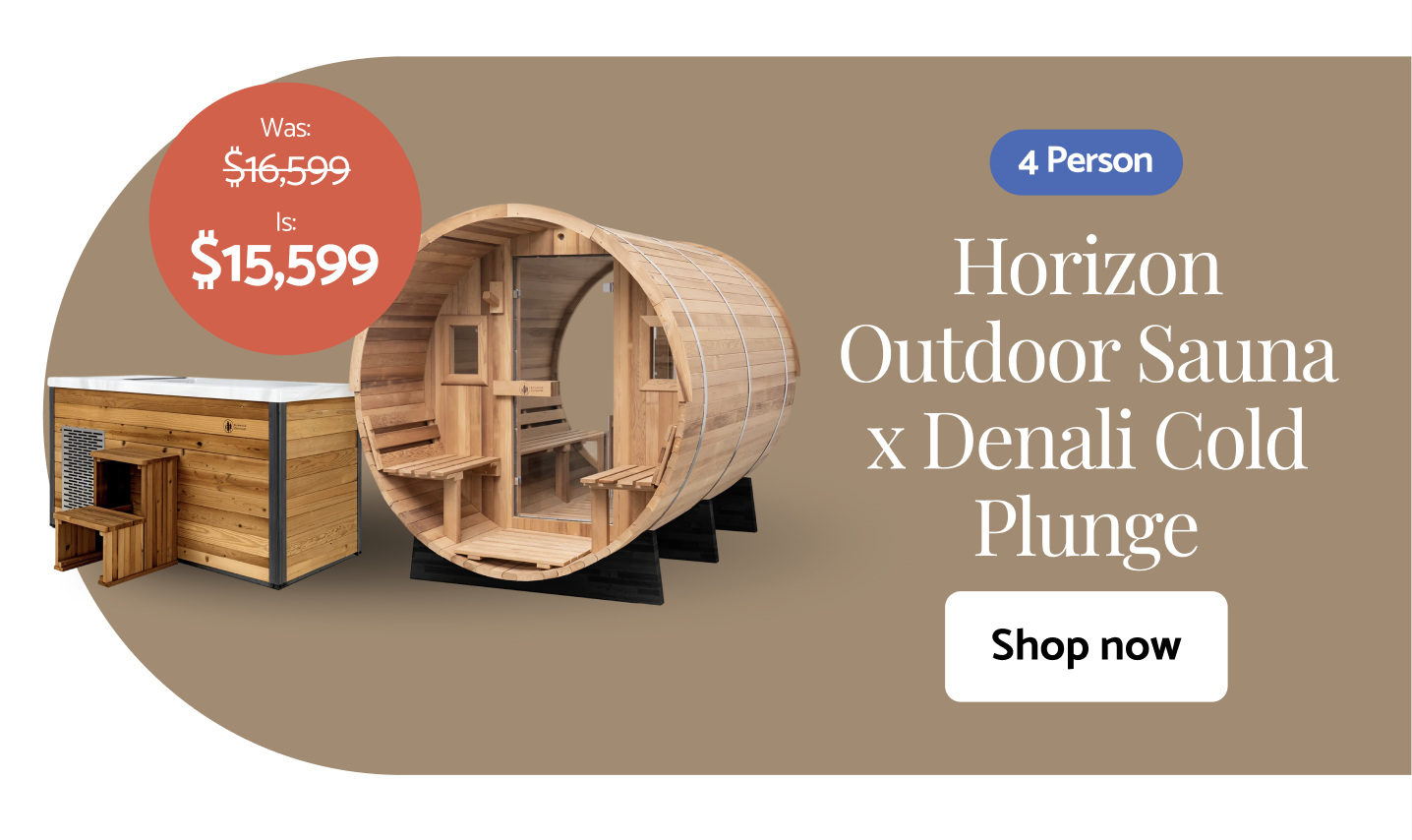 Horizon Outdoor Sauna x Denali Cold Plunge