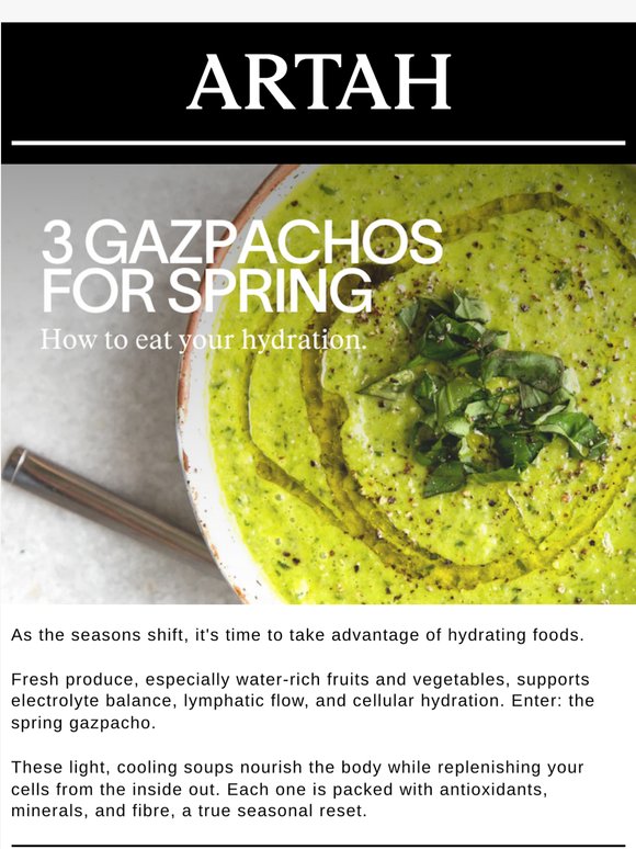 3 Gazpachos For Spring