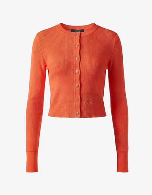 ZOE CROPPED FITTED CARDIGAN