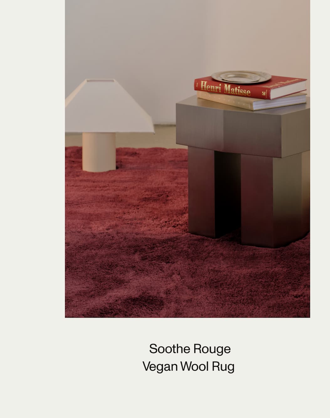  Soothe Rouge Vegan Wool Rug