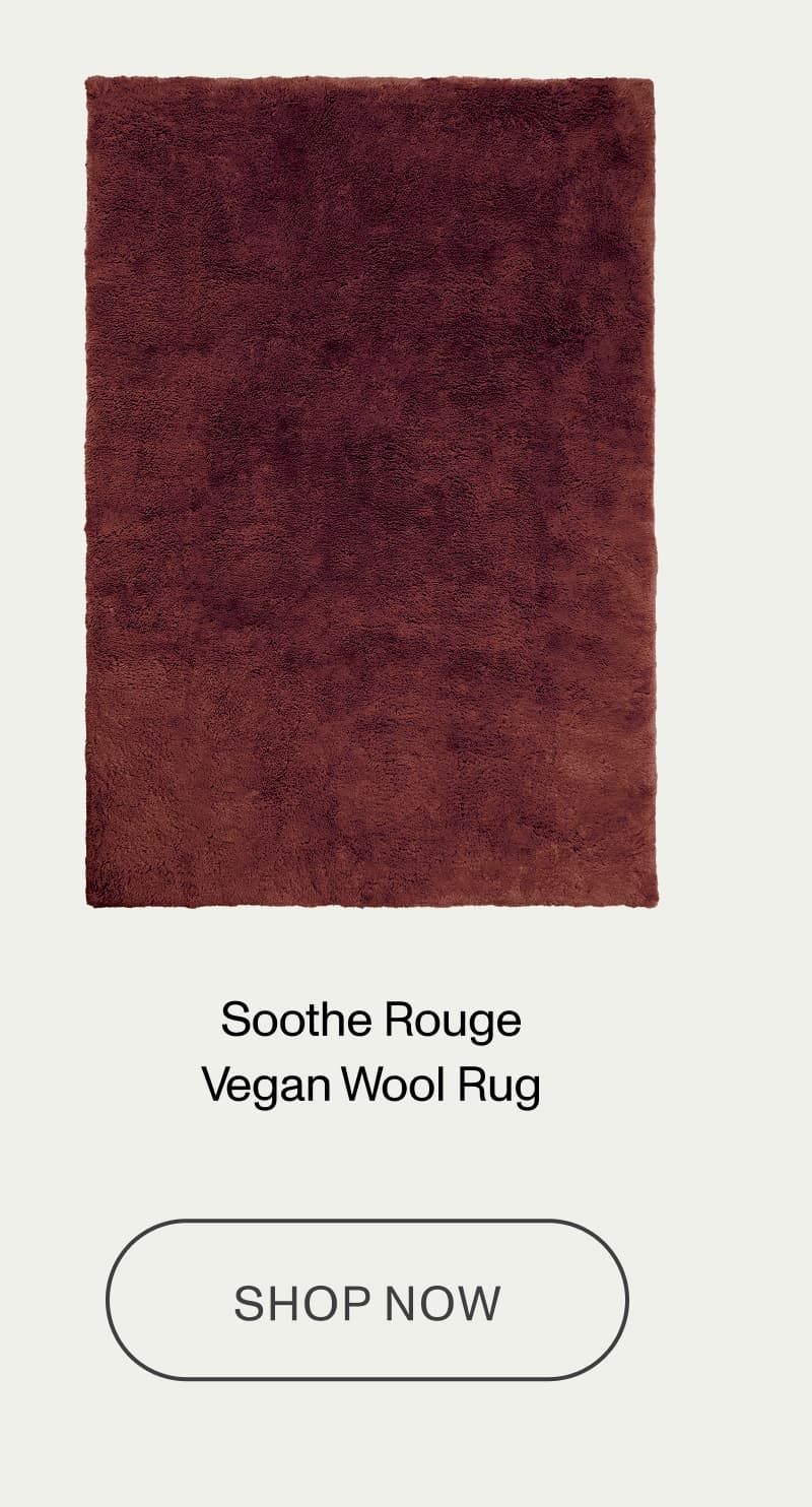  Soothe Rouge Vegan Wool Rug