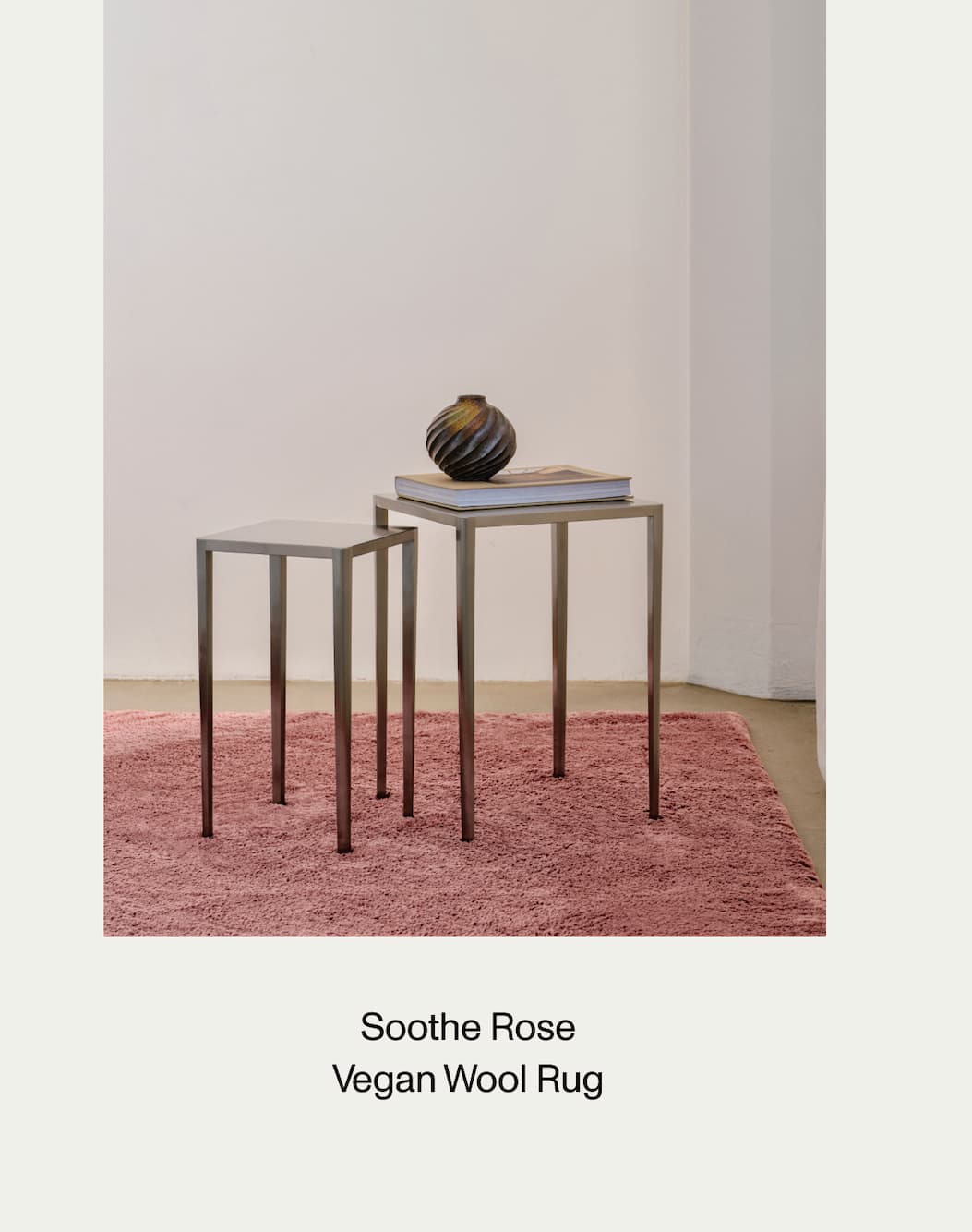 Soothe Rose Vegan Wool Rug