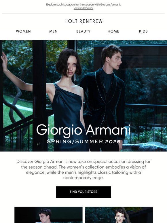 Giorgio Armani | Dressing for the Occasion