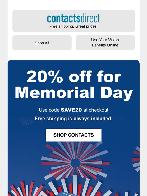 Get the best savings for Memorial Day