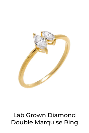 Lab Grown Diamond Double Marquise Ring
