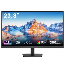 KTC H24B9 Office Monitor, 23.8 inch 100Hz 1920*1080 VA Panel, 4000:1 Contrast Ratio, 16:9 Aspect Ratio, 99% sRGB, 1*HDMI 1.4 (100Hz), 1*VGA (75Hz), Low Blue Light, DC Dimming