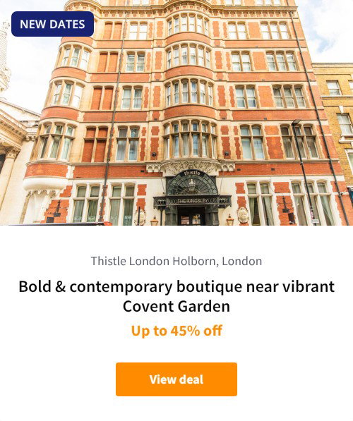 Bold &amp; contemporary boutique near vibrant Covent Garden