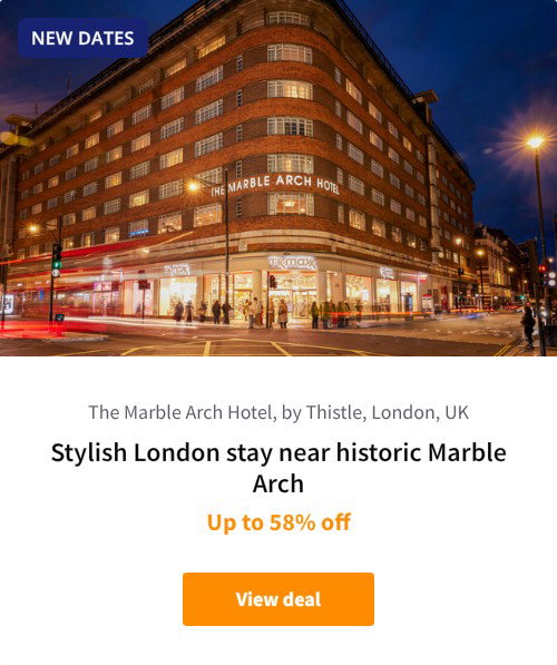 Stylish London stay near historic Marble Arch