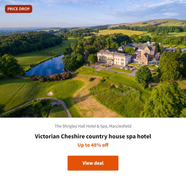 Victorian Cheshire country house spa hotel