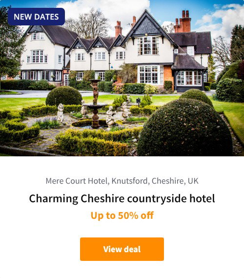 Charming Cheshire countryside hotel