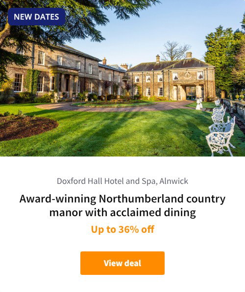 Award-winning Northumberland country manor with acclaimed dining