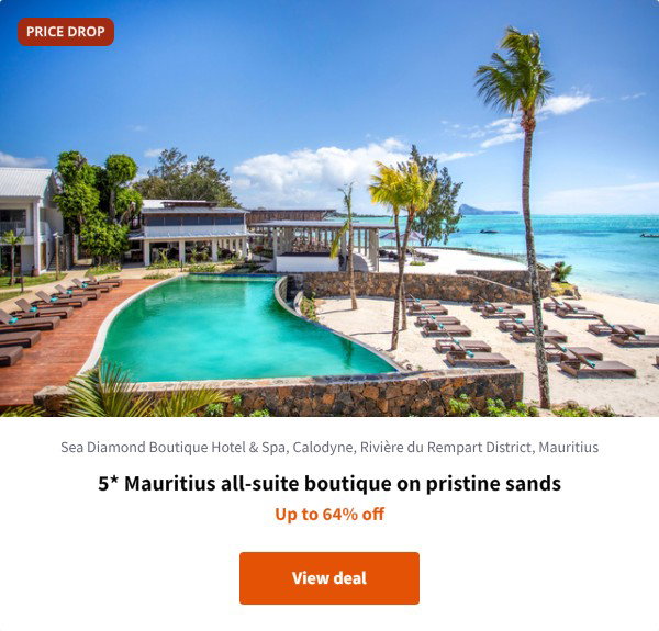 5* Mauritius all-suite boutique on pristine sands