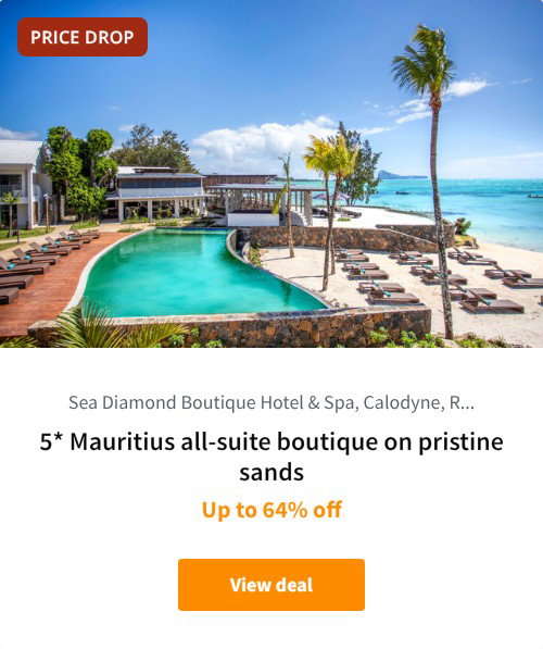 5* Mauritius all-suite boutique on pristine sands