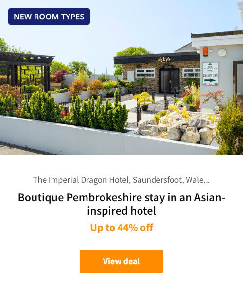 Boutique Pembrokeshire stay in an Asian-inspired hotel